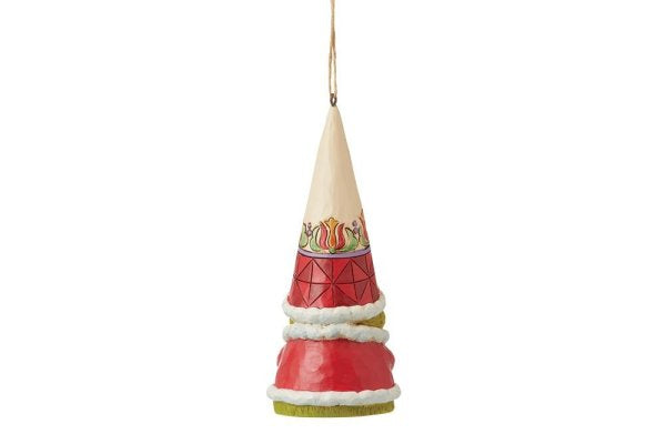 Grinch Gnome with Hands Clenched Hanging Ornament (Jim Shore)