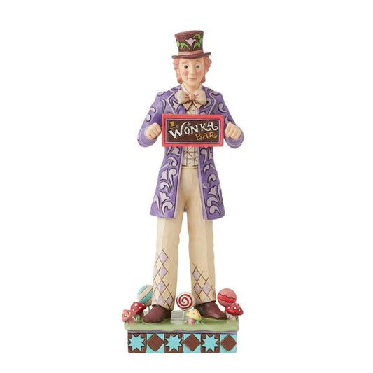 Willy Wonka with Rotating Chocolate Bar Figurine