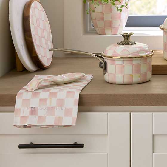 Rosy Check Dish Towel (Mackenzie Childs)