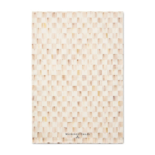 Mocha Check Towel (Mackenzie Childs)