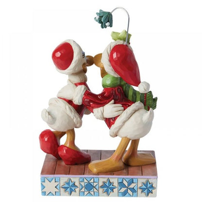 Donald Duck and Daisy Duck Mistletoe Christmas Figurine  (Disney Traditions) - Pre Order Due Q2 2024