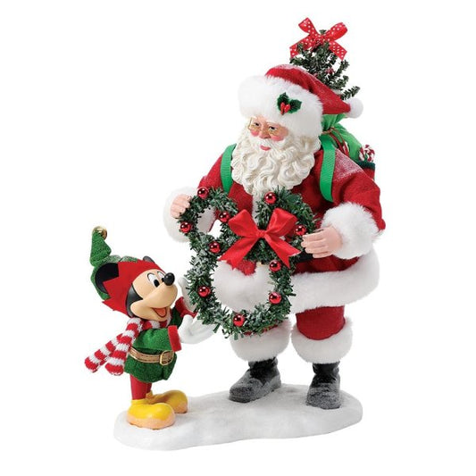 Santa with Mickey Mouse Figurine (Disney Possible Dreams Collection)- Pre Order Due Q3 2024