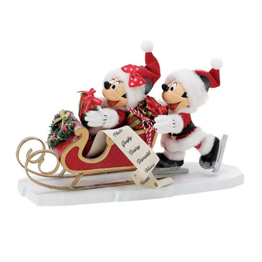 Mickey & Minnie Mouse on Ice Figurine (Disney Possible Dreams Collection)- Pre Order Due Q3 2024