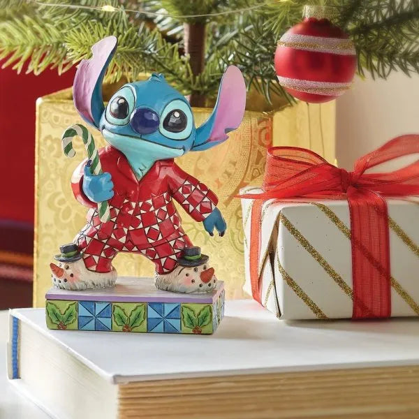 Christmas PJs Stitch Figurine (Disney Traditions)