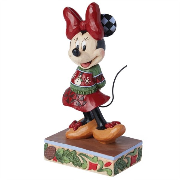 Minnie Mouse Christmas Sweater Figurine (Disney Traditions) - Pre Order Due Q2 2024