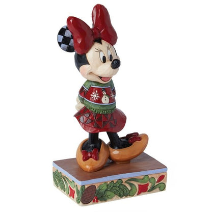 Minnie Mouse Christmas Sweater Figurine (Disney Traditions) - Pre Order Due Q2 2024