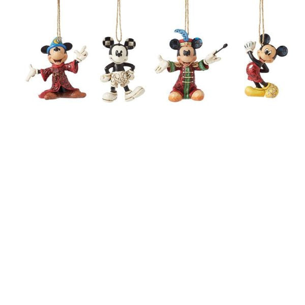 Mickey Mouse Hanging Ornaments Set of 4 (Disney Traditions) - Pre Order Due Q3 2024