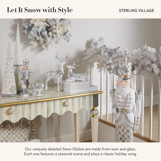 Sterling Check Village Snow Globe (Mackenzie Childs)
