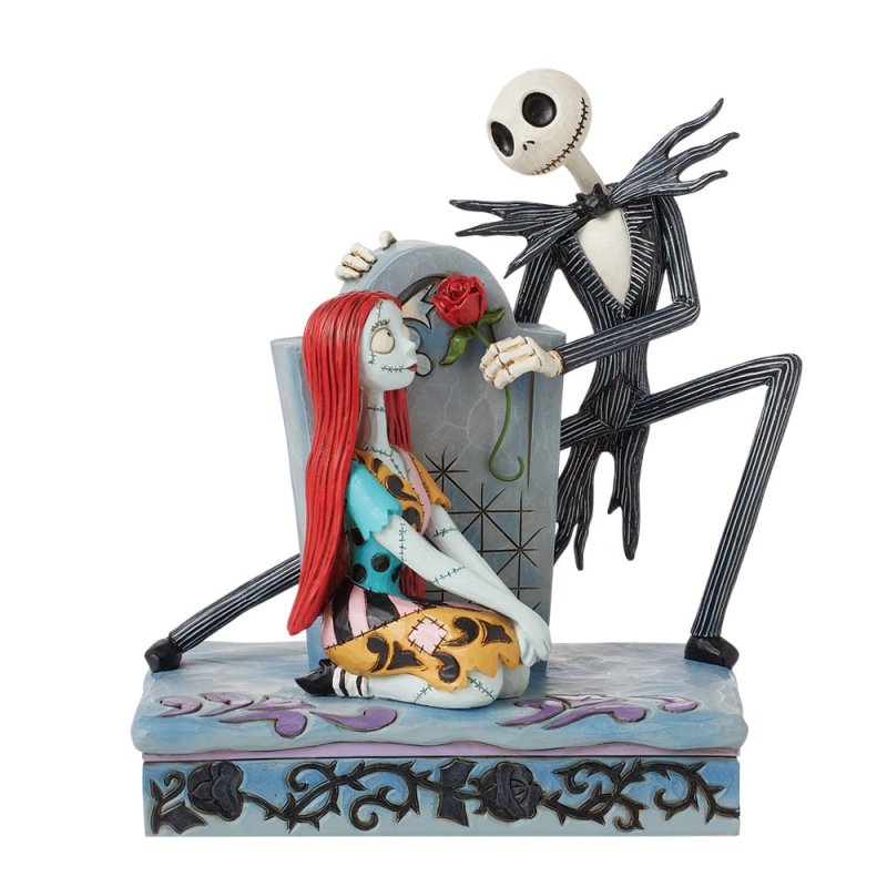 A Grave Affair (Jack & Sally Gravestone Figurine) (Disney Traditions by Jim Shore)