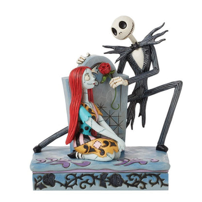 A Grave Affair (Jack & Sally Gravestone Figurine) (Disney Traditions by Jim Shore)
