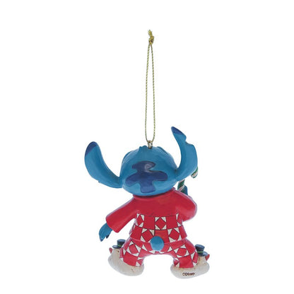 Stitch In Holiday Pjs Hanging Ornament (Disney Traditions by Jim Shore)