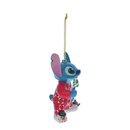 Stitch In Holiday Pjs Hanging Ornament (Disney Traditions by Jim Shore)