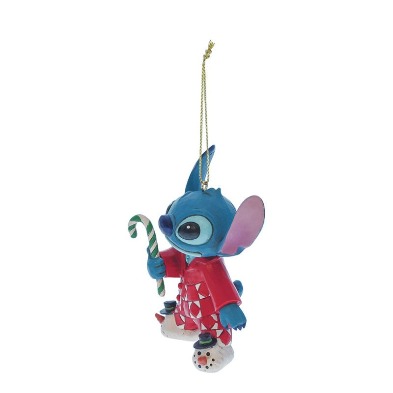 Stitch In Holiday Pjs Hanging Ornament (Disney Traditions by Jim Shore)