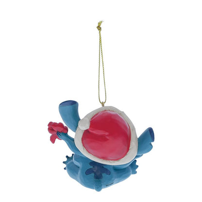 Stitch Unwrapping Gift Hanging Ornament (Disney Traditions by Jim Shore)