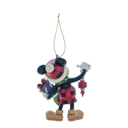 Mickey Holding Gifts Hanging Ornament (Disney Traditions by Jim Shore)
