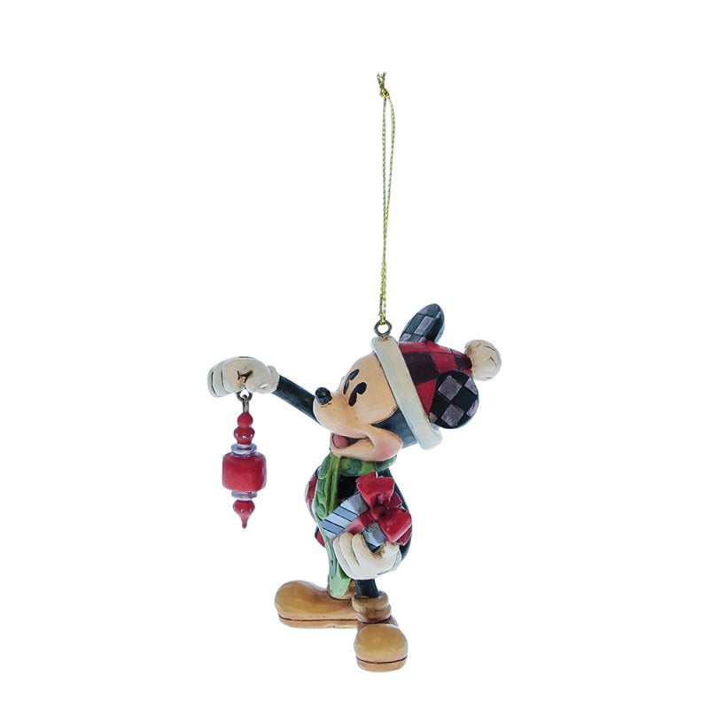 Mickey Holding Gifts Hanging Ornament (Disney Traditions by Jim Shore)
