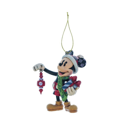 Mickey Holding Gifts Hanging Ornament (Disney Traditions by Jim Shore)