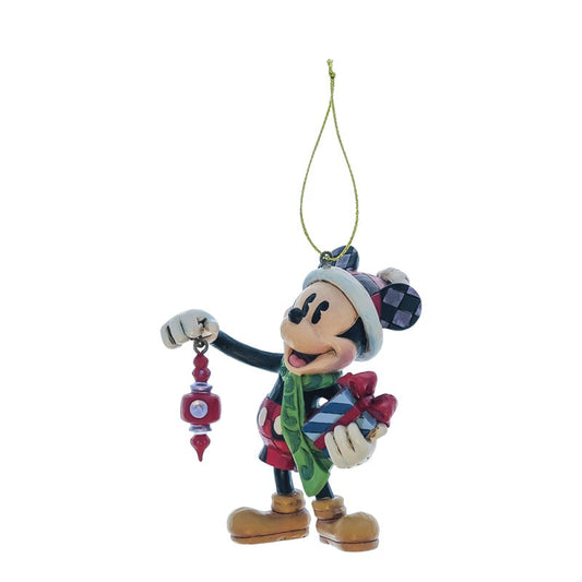 Mickey Holding Gifts Hanging Ornament (Disney Traditions by Jim Shore)
