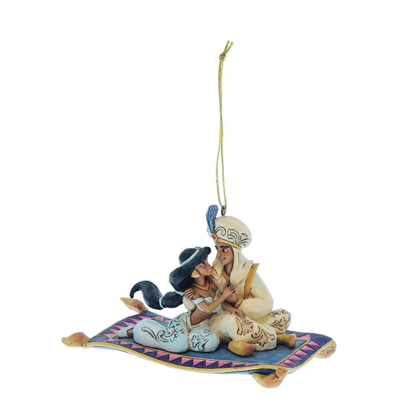 Aladdin and Jasmine Hanging Ornament (Disney Traditions by Jim Shore)