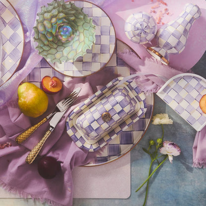 Violet Check Butter Box (Mackenzie Childs)