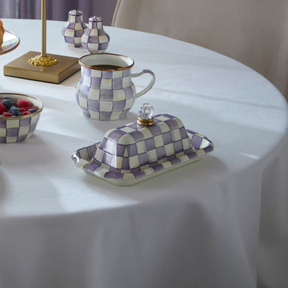 Violet Check Butter Box (Mackenzie Childs)