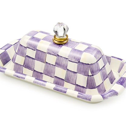 Violet Check Butter Box (Mackenzie Childs)