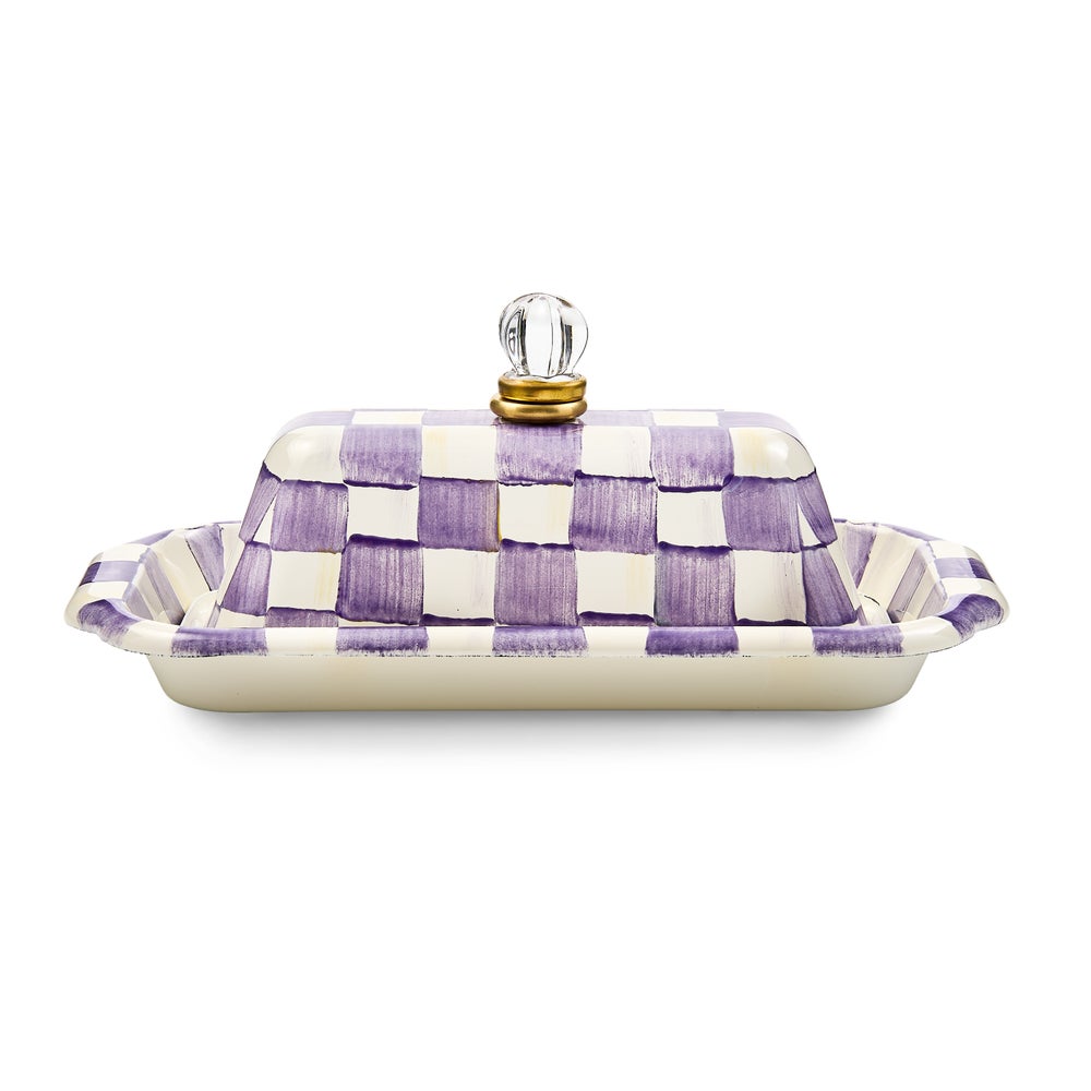 Violet Check Butter Box (Mackenzie Childs)
