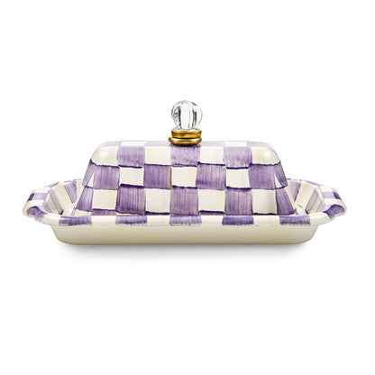 Violet Check Butter Box (Mackenzie Childs)