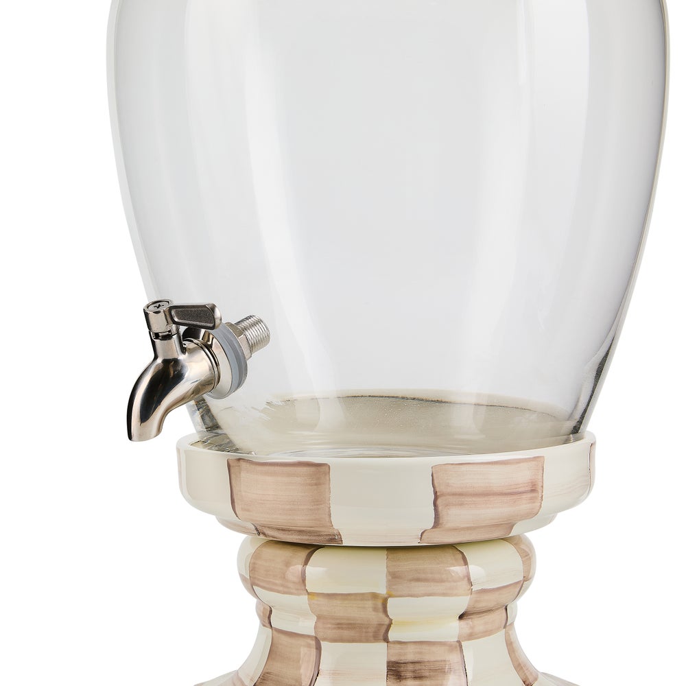 Mocha Check Beverage Hostess (Mackenzie Childs)