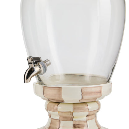 Mocha Check Beverage Hostess (Mackenzie Childs)