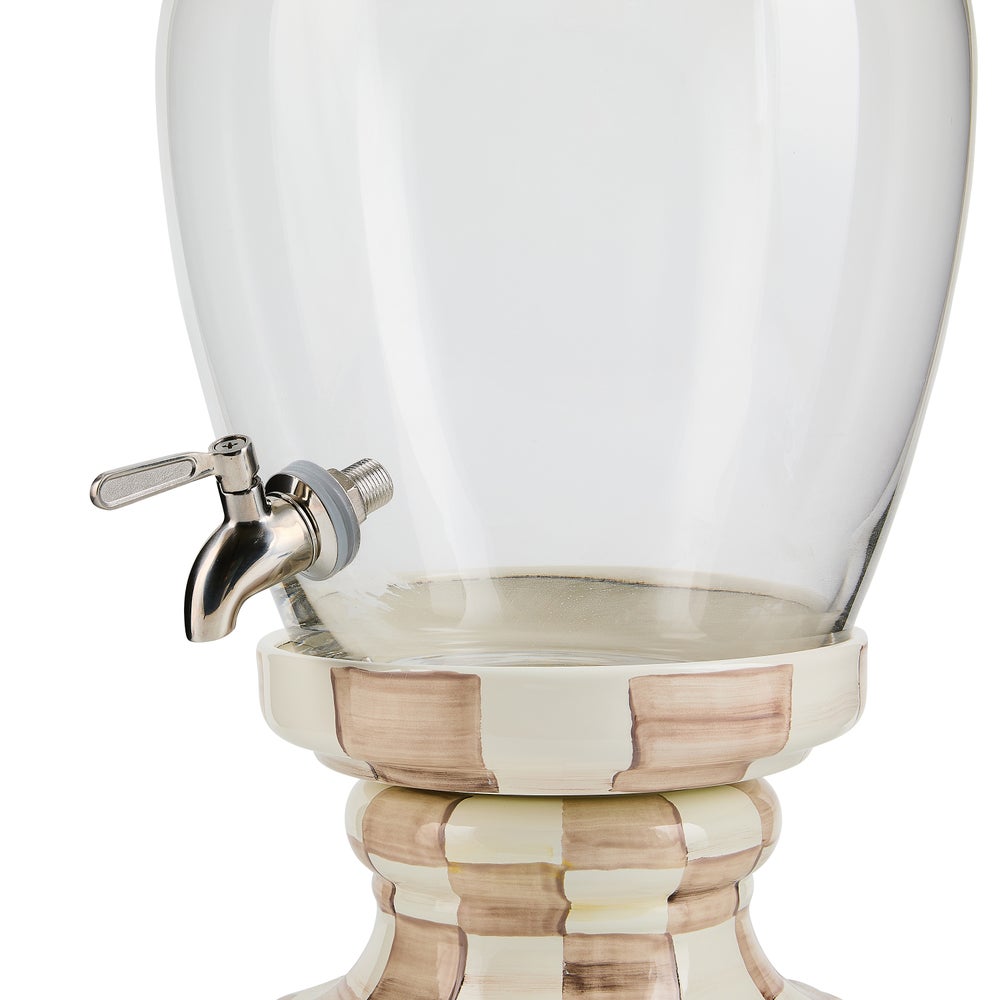 Mocha Check Beverage Hostess (Mackenzie Childs)