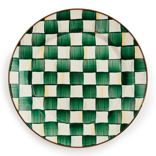 Emerald Check Charger/Plate (Mackenzie Childs)
