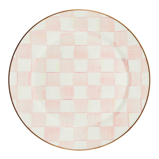 Rosy Check Enamel Charger/Plate (Mackenzie Childs)