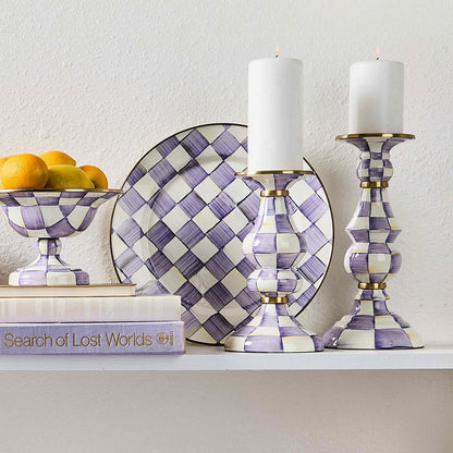 Violet Check Charger/Plate (Mackenzie Childs)