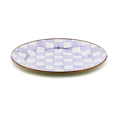 Violet Check Charger/Plate (Mackenzie Childs)