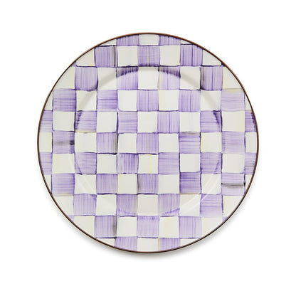 Violet Check Charger/Plate (Mackenzie Childs)