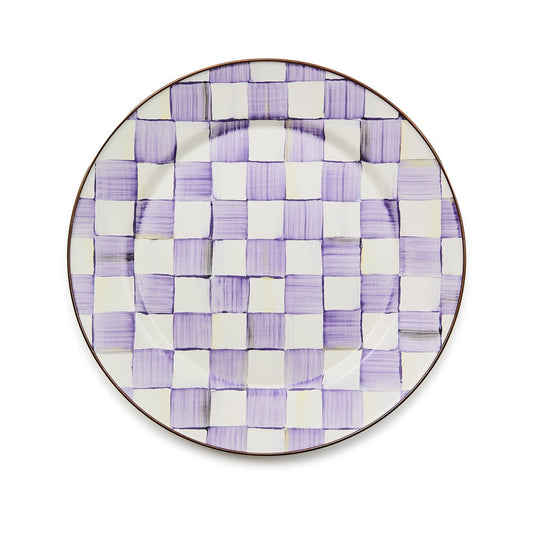 Violet Check Charger/Plate (Mackenzie Childs)