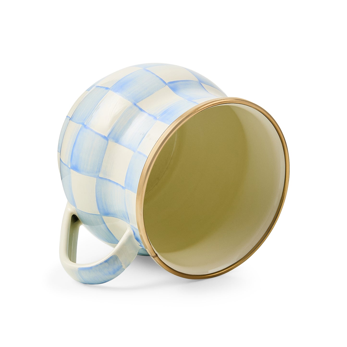 Sky Blue Check Mug (Mackenzie Childs) - PRE ORDER