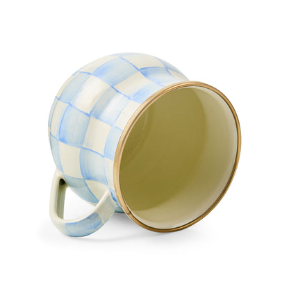 Sky Blue Check Mug (Mackenzie Childs) - PRE ORDER