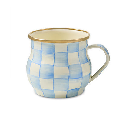 Sky Blue Check Mug (Mackenzie Childs) - PRE ORDER