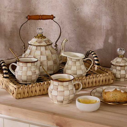 Mocha Check Mug (Mackenzie Childs)