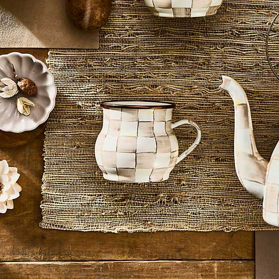 Mocha Check Mug (Mackenzie Childs)