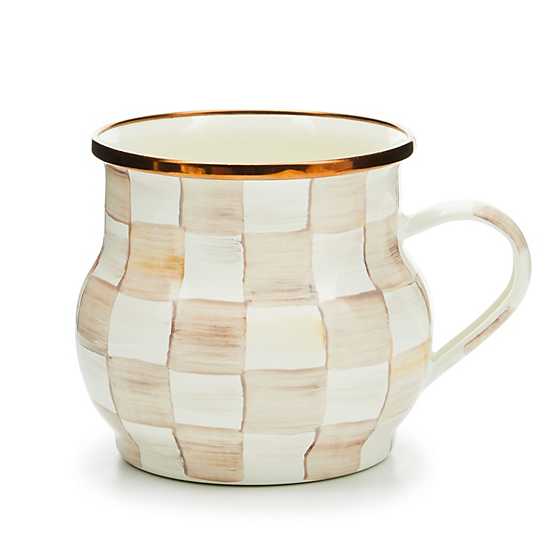 Mocha Check Mug (Mackenzie Childs)