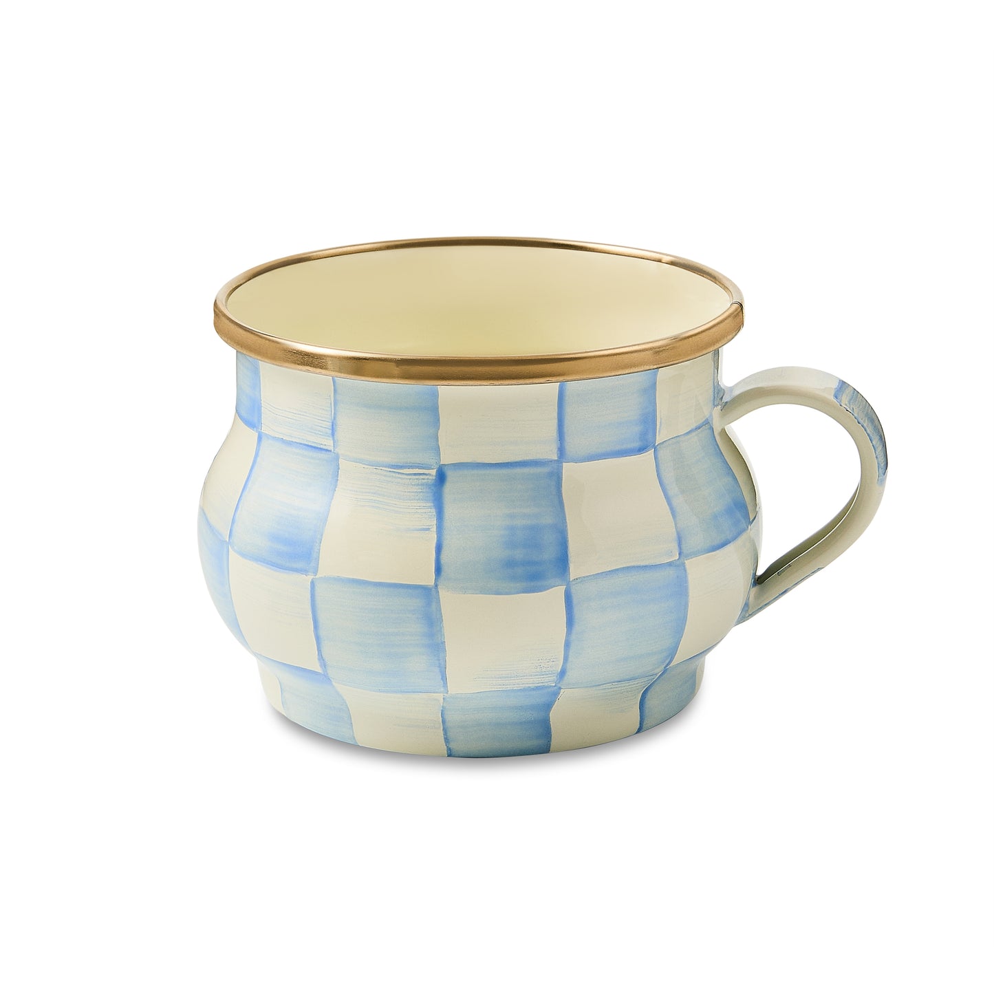 Sky Blue Check Teacup (Mackenzie Childs) - PRE ORDER