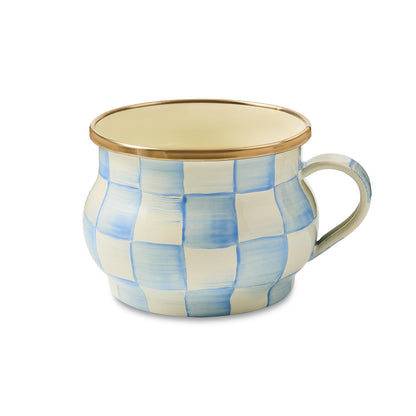 Sky Blue Check Teacup (Mackenzie Childs) - PRE ORDER