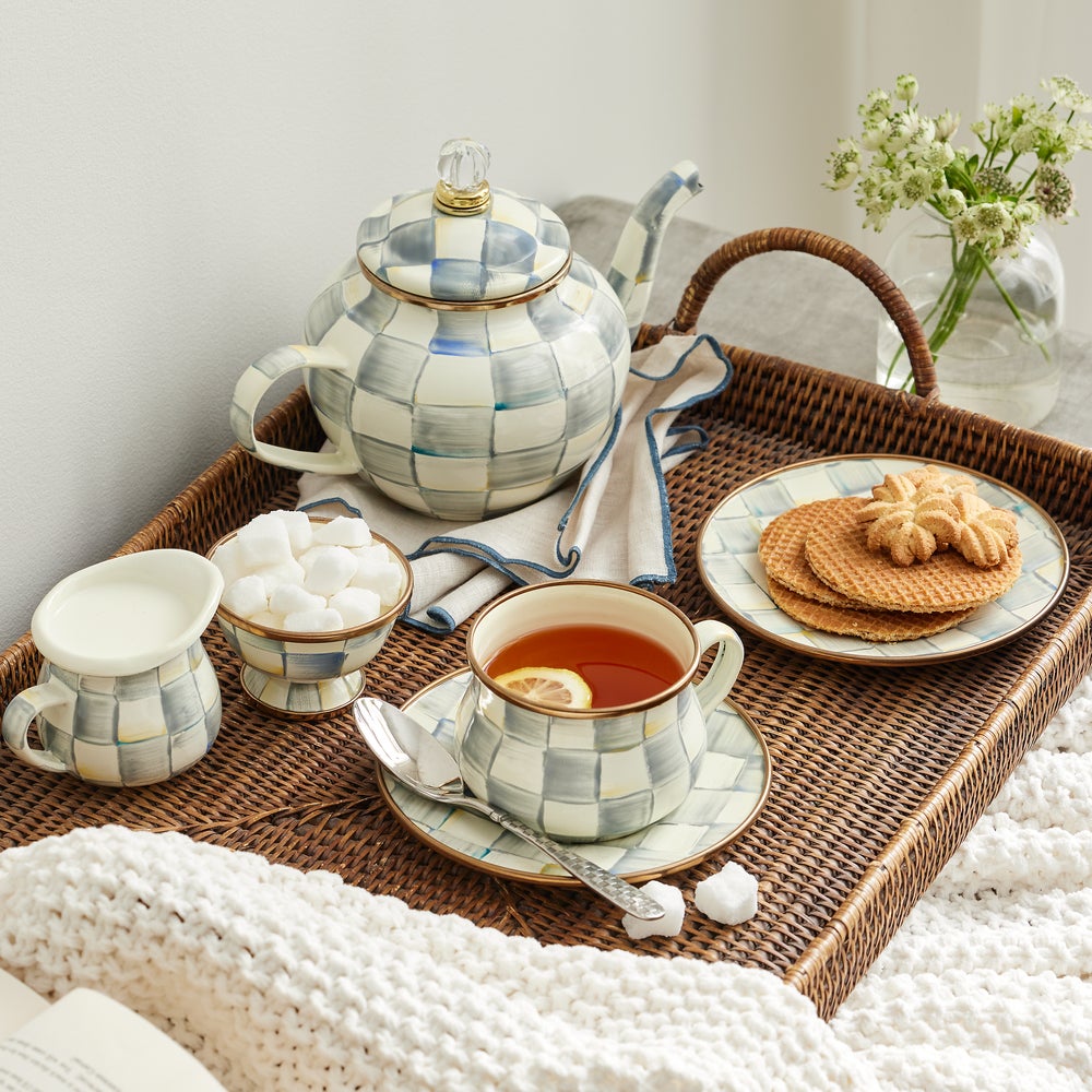 Sterling Check Teacup (Mackenzie Childs)