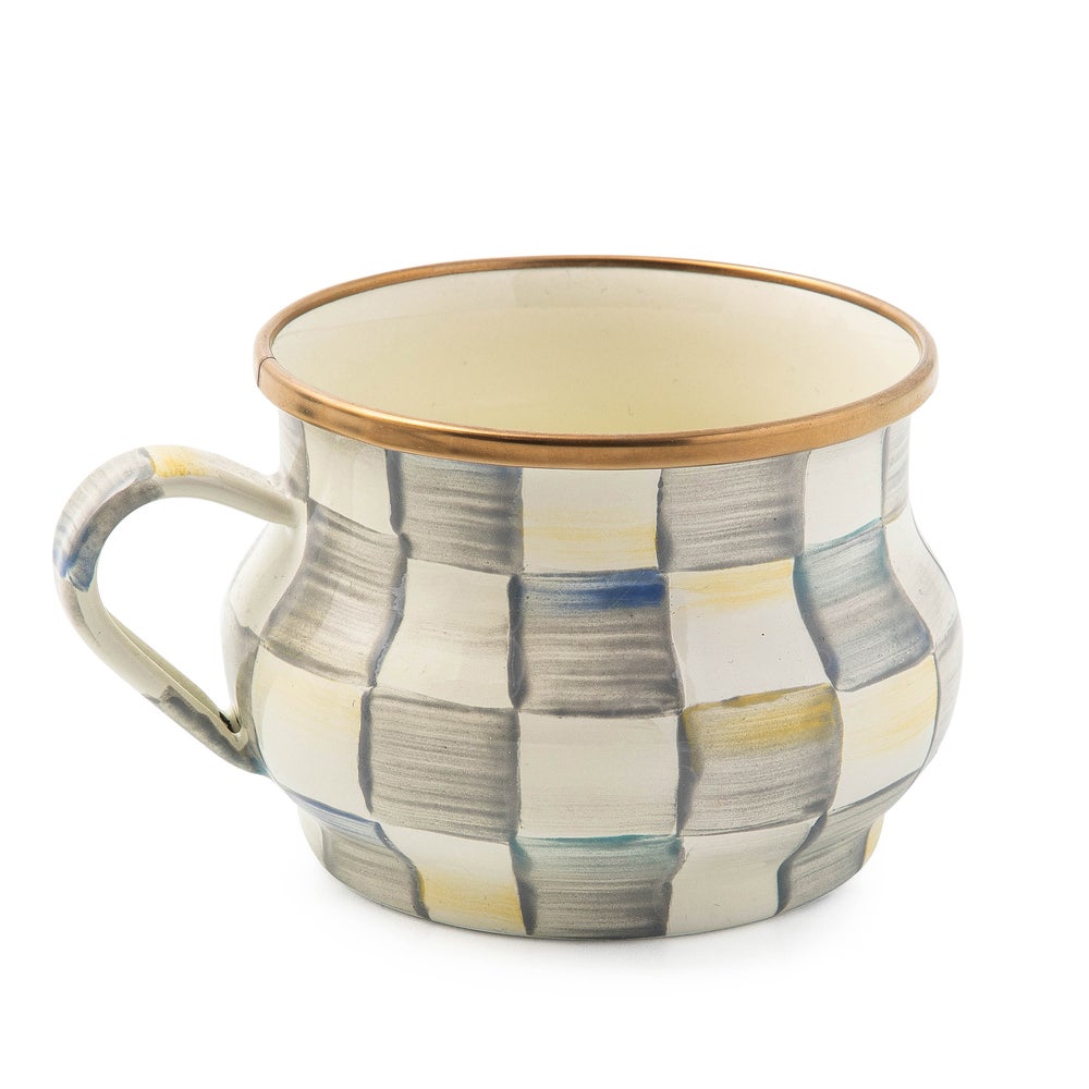 Sterling Check Teacup (Mackenzie Childs)
