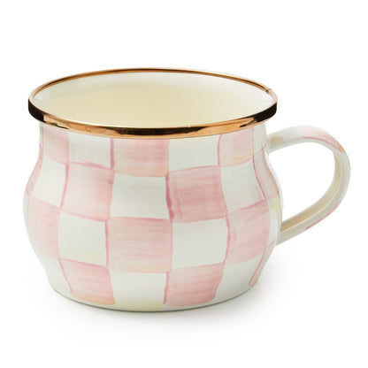 Rosy Check Enamel Teacup (Mackenzie Childs)