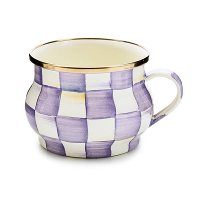 Violet Check Teacup (Mackenzie Childs)