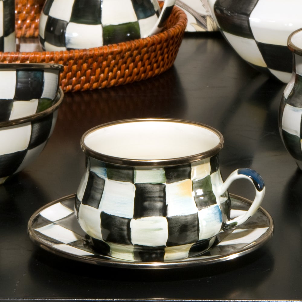 Courtly Check Teacup (Mackenzie Childs)